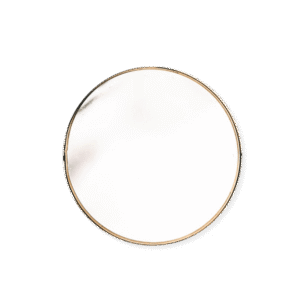 Services bathroom circle mirror