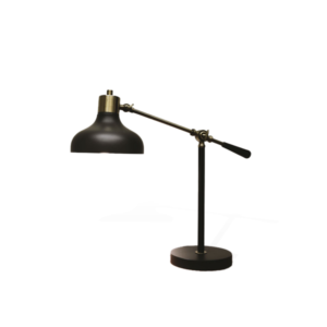 Services black metal lamp