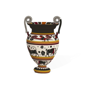 Services egyptian brown vase