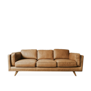 Services living room brown sofa