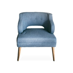 Services single blue fabric chair